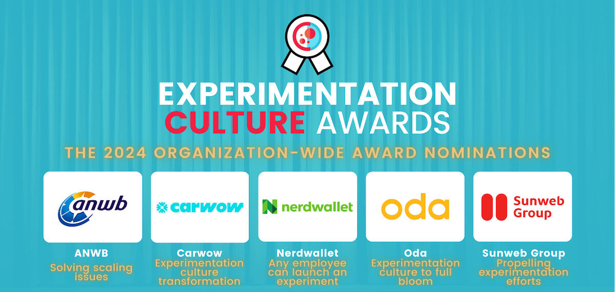 Experimentation Culture Awards 2024 Organization-wide Award nominations