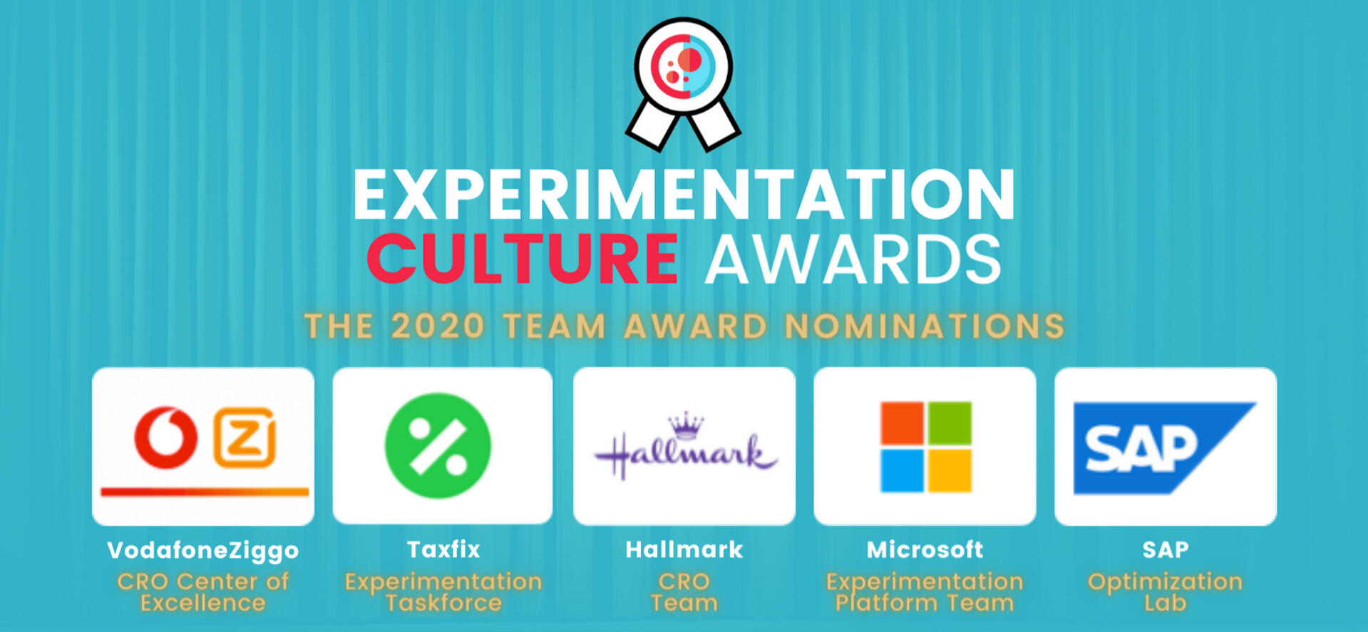 Experimentation Culture Awards 2020 Team award nominations